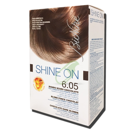 BioNike Linea Shine ON Tintura per Capelli Cute Sensibile 6.05 Biondo Scuro Cioc