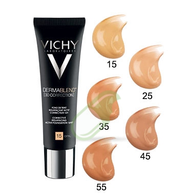 Vichy Make-up Linea Dermablend 3D Correction Fondotinta Elevata Coprenza 30ml 25