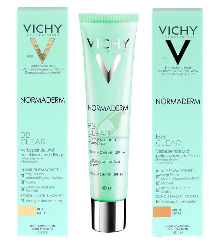 Vichy Linea Normaderm BB Clear Crema Uniformante Opacizzante Colore Chiaro 40 ml
