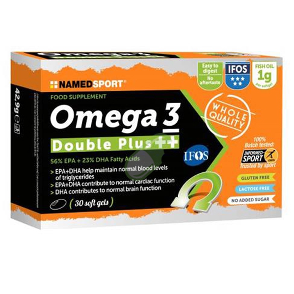 Named Linea Sport Omega 3 Double Plus++ Integratore 30 Soft gel
