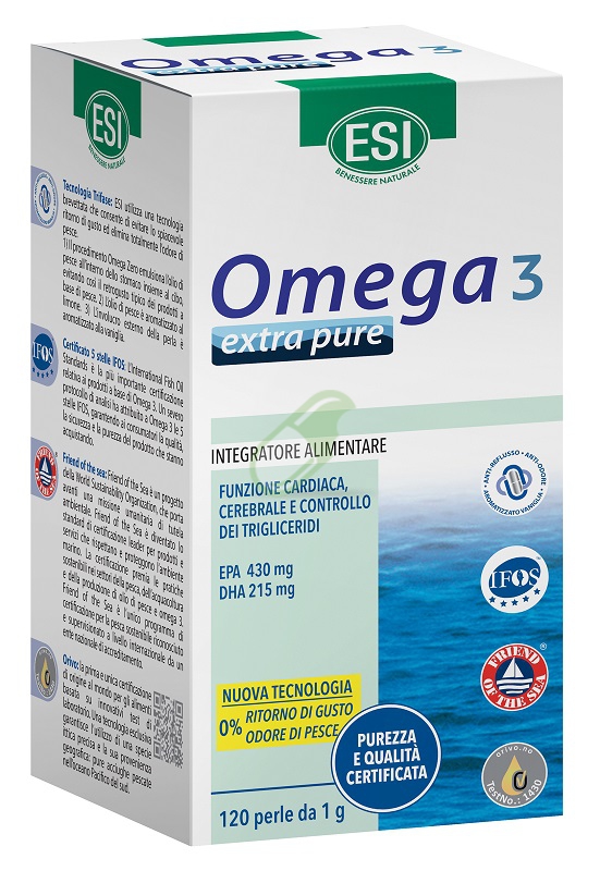 Esi Linea Controllo Colesterolo Trigliceridi Omega 3 Extra Pure 120 Perle