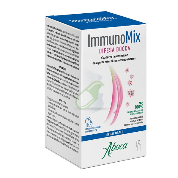 Aboca Naturaterapia Linea Difese Immunitarie Immunomix Difesa Bocca Spray 30 ml