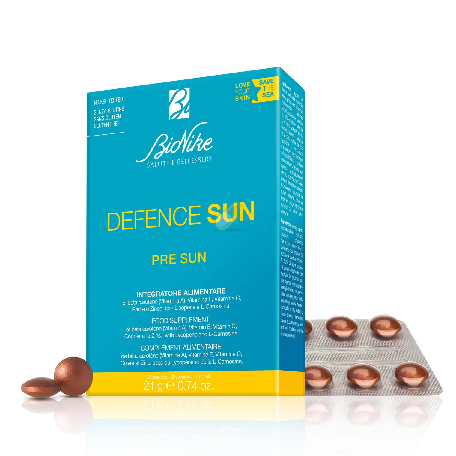 Bionike Linea Defence Sun Protezione Solare Pre Sun Integratore 30 Compresse