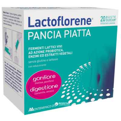 Lactoflorene Linea Fermenti Pancia Piatta Integratore Alimentare 20 Buste Duocam