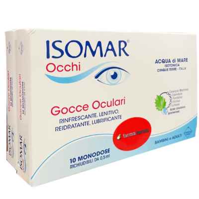 Isomar Occhi Gocce Oculari Rinfrescanti Lenitive Lubrificanti 10  10 Monodose
