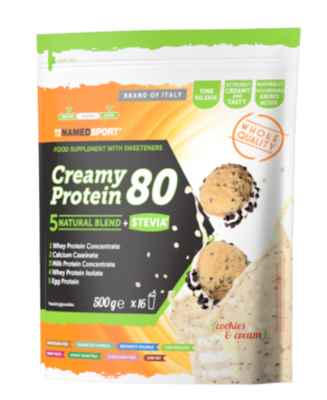 Named Linea Sport Creamy Protein 80 Cookies e Cream 500 g